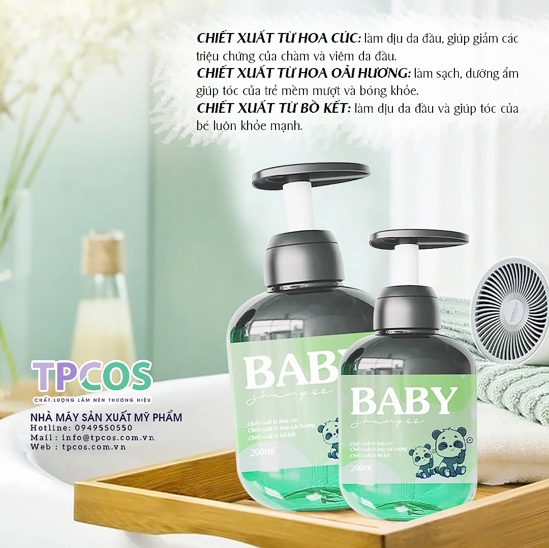 GIA CÔNG DẦU GỘI CHO BÉ